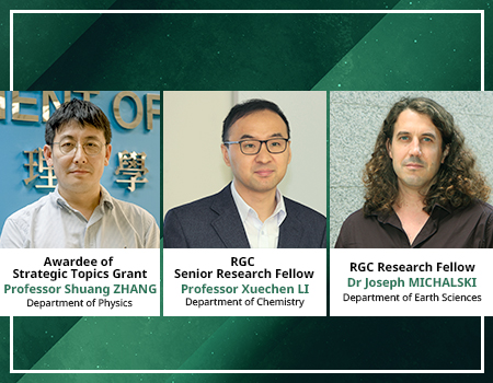 HKU Scientists Recognised for Research Excellence and Innovation in RGC Funding Schemes